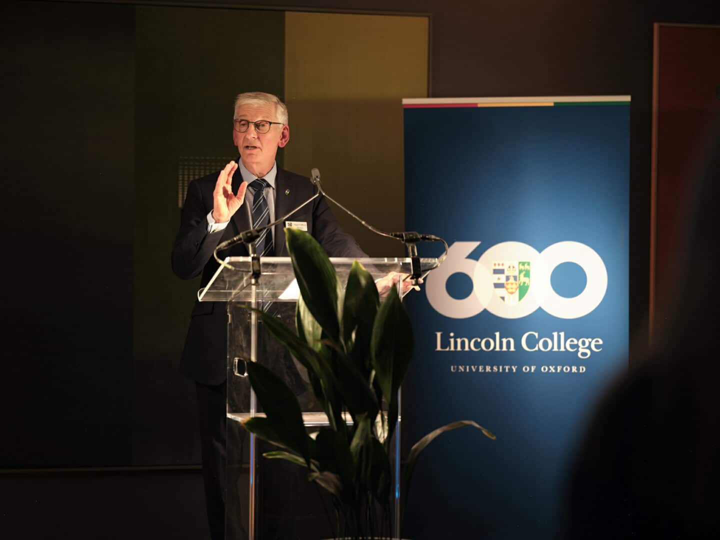 Nigel Clifford giving a speech at the 600 campaign launch